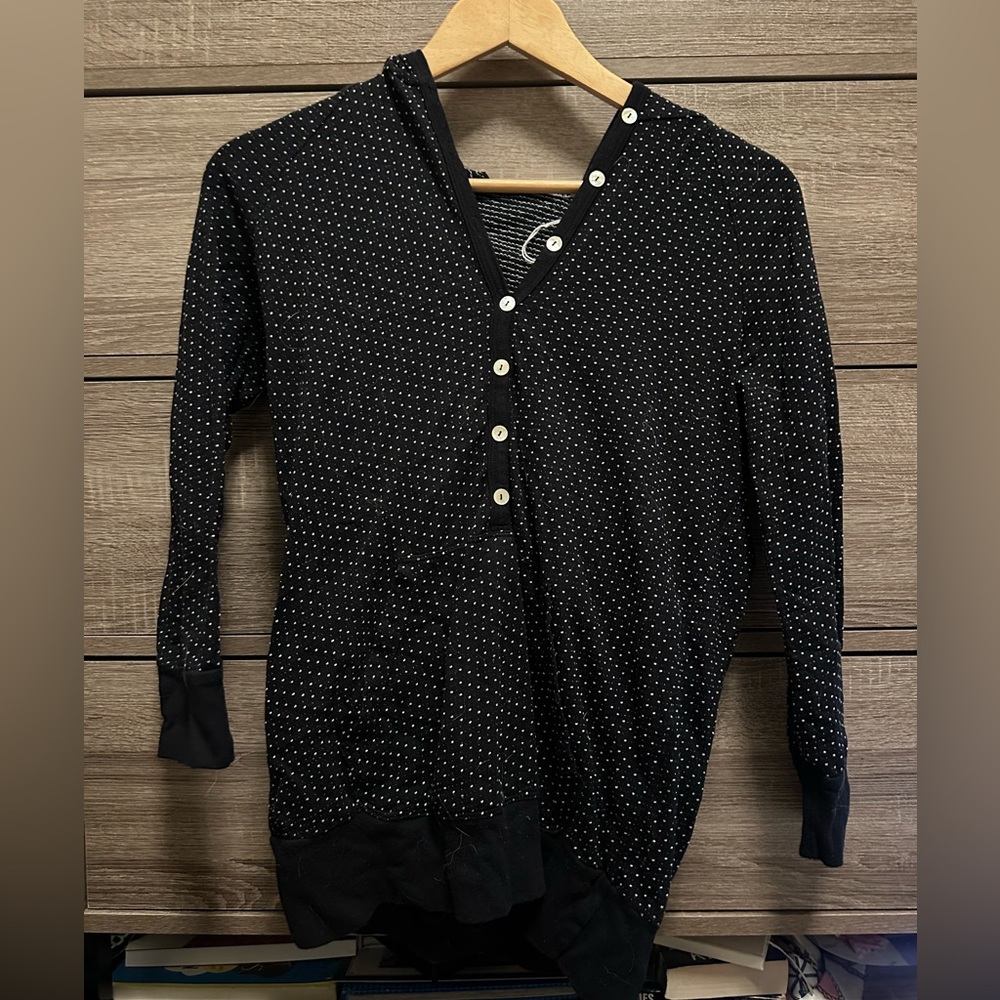 Y2K polka dot hoodie